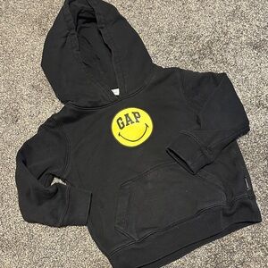 GAP Black Hoodie with Yellow Emblem